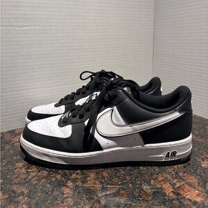 Nike Air Force ones Black and White Men's Shoes size 13
